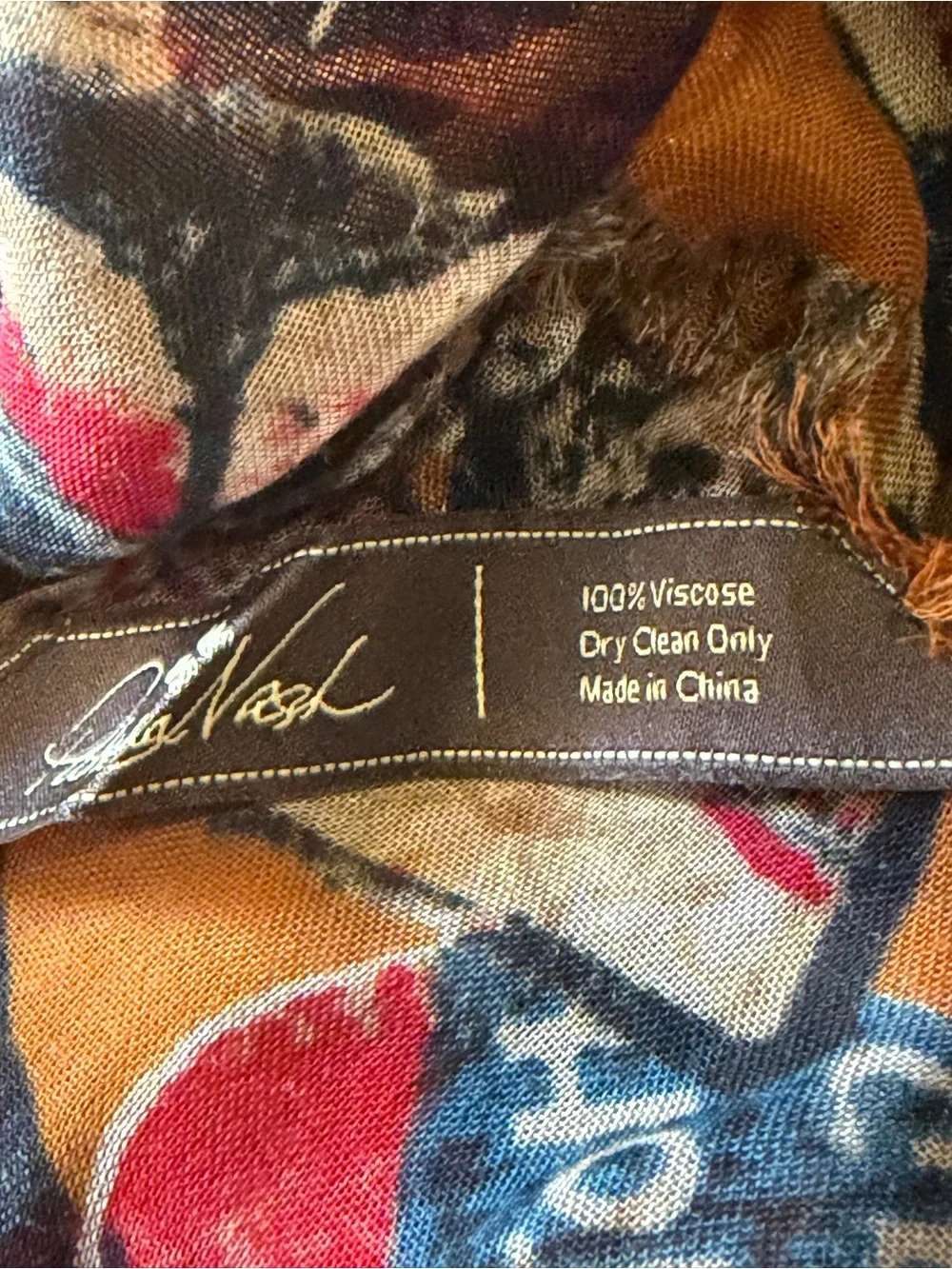 Lot 4 Patricia Nash Fall Pattern Scarfs Wraps 100% Viscose 24-28” Wide Fringe